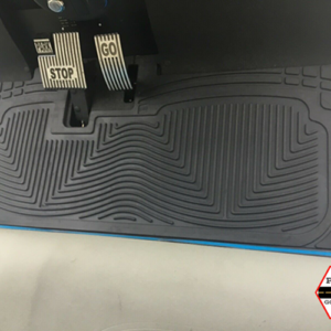 black rubber floor mat for icon® or advanced ev golf cart