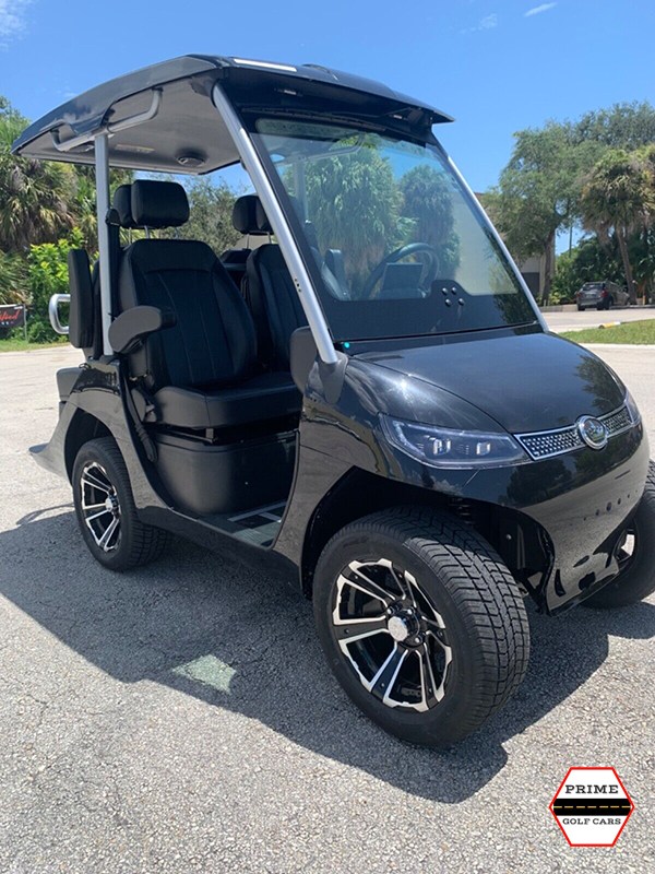 2022 Black Evolution D3 Street Legal 4 Passenger Golf Cart LSV Prime