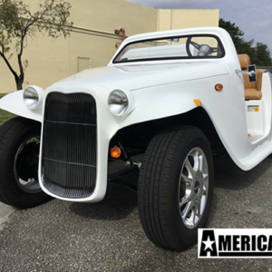 2024 white america ev california roadster 4 passenger golf cart