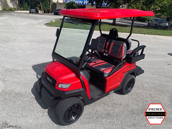 New 2022 Red Bintelli Beyond 4 Passenger Golf Cart LSV