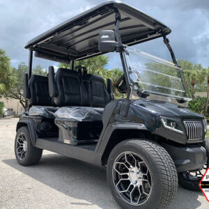 new black evolution d5 4 passenger golf cart street legal lsv