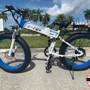new 2023 blue e-tek e-bike electric bike fat tires