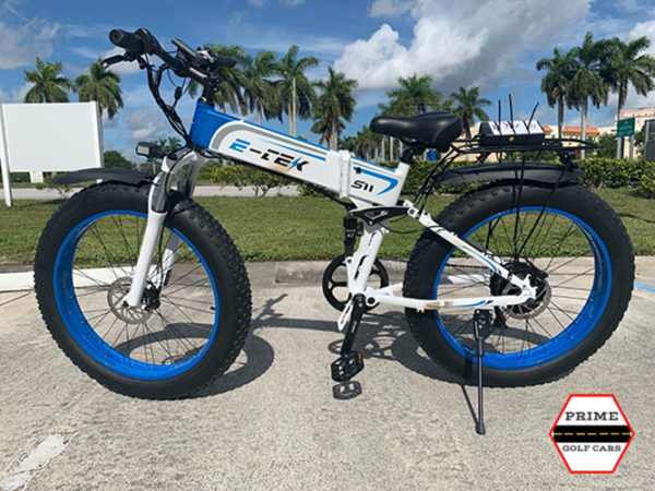 new 2023 blue e-tek e-bike electric bike fat tires