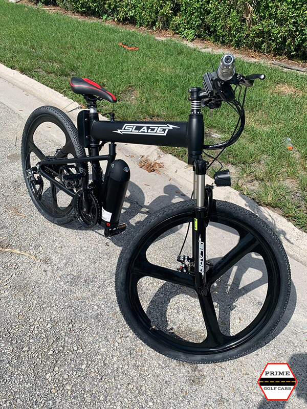 New 2023 Black Slade EBike Electric Mountain Bike Folding - Prime Cart ...