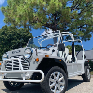 2024 light silver america ev mokee 4 passenger golf cart