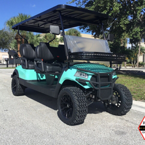 new mint aluma 6 passenger lifted golf cart