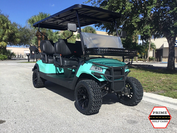 new mint aluma 6 passenger lifted golf cart