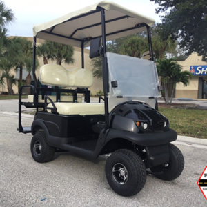 new 2023 black termite 4 passenger mini golf cart