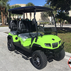 new lime evolution d5 4 passenger lifted golf cart