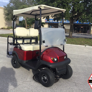 new 2023 red termite 4 passenger mini golf cart