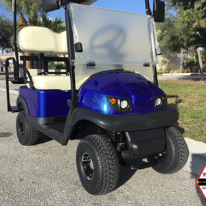 new 2023 blue termite 4 passenger mini golf cart