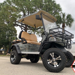 new camo silverlight 4 passenger lifted golf cart