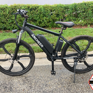 black ancheer e-bike electric mountain bike