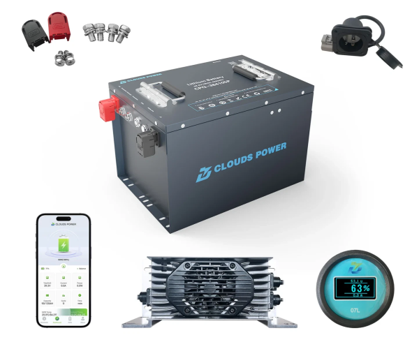 36V 105AH Clouds Power Golf Cart Lithium Battery Kit - Image 2
