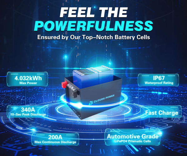 36V 105AH Clouds Power Golf Cart Lithium Battery Kit - Image 3